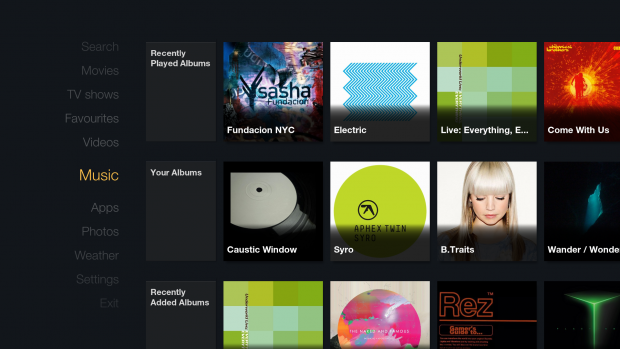 FTV Skin f&uuml;r Kodi - Musikbereich (Bild: Hitcher)